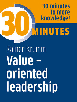 cover image of Value-oriented leadership